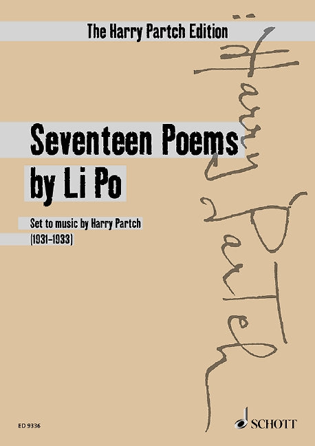 Partch: Seventeen Poems by Li Po
