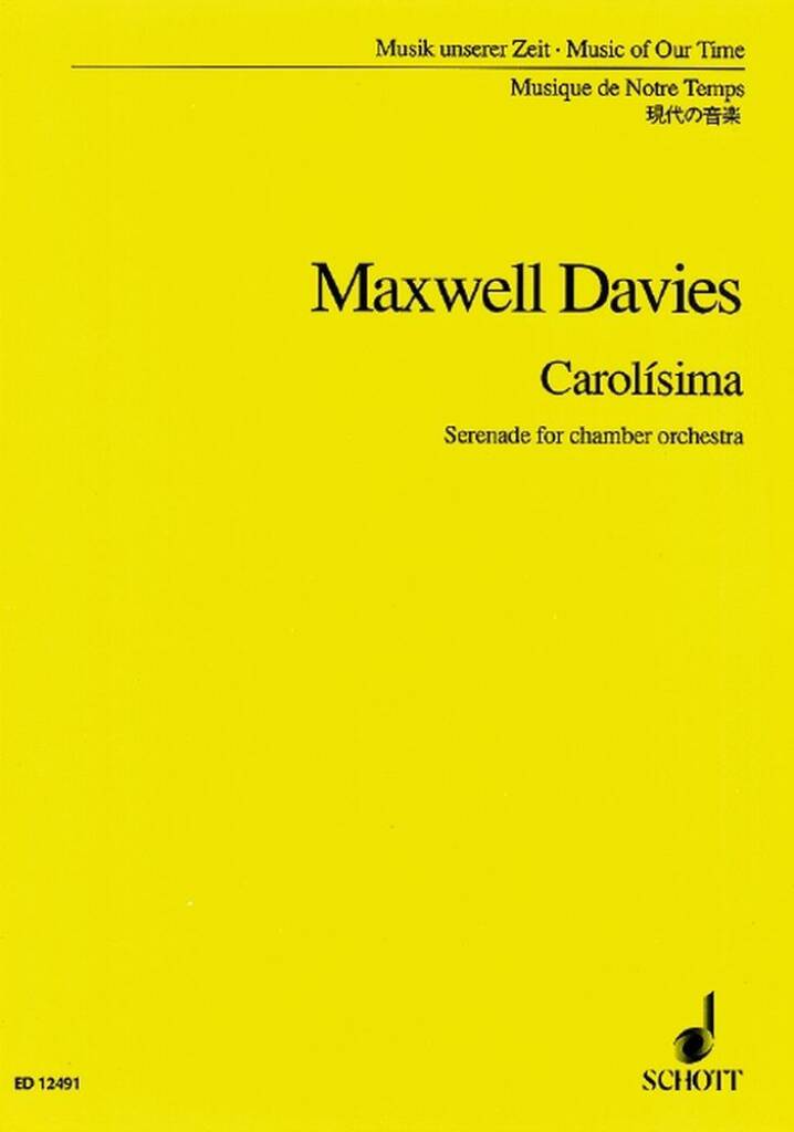Davies: Carolísima, Op. 168