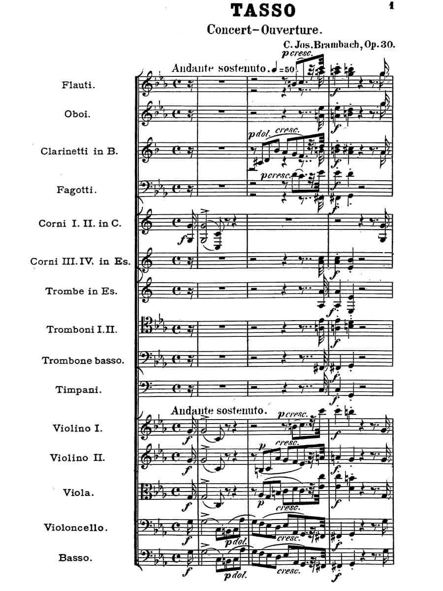 Brambach: Tasso, Op. 30