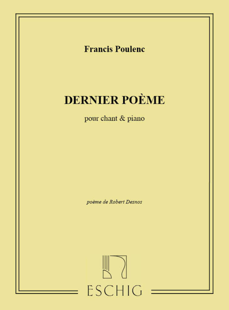 Poulenc: Dernier Poème