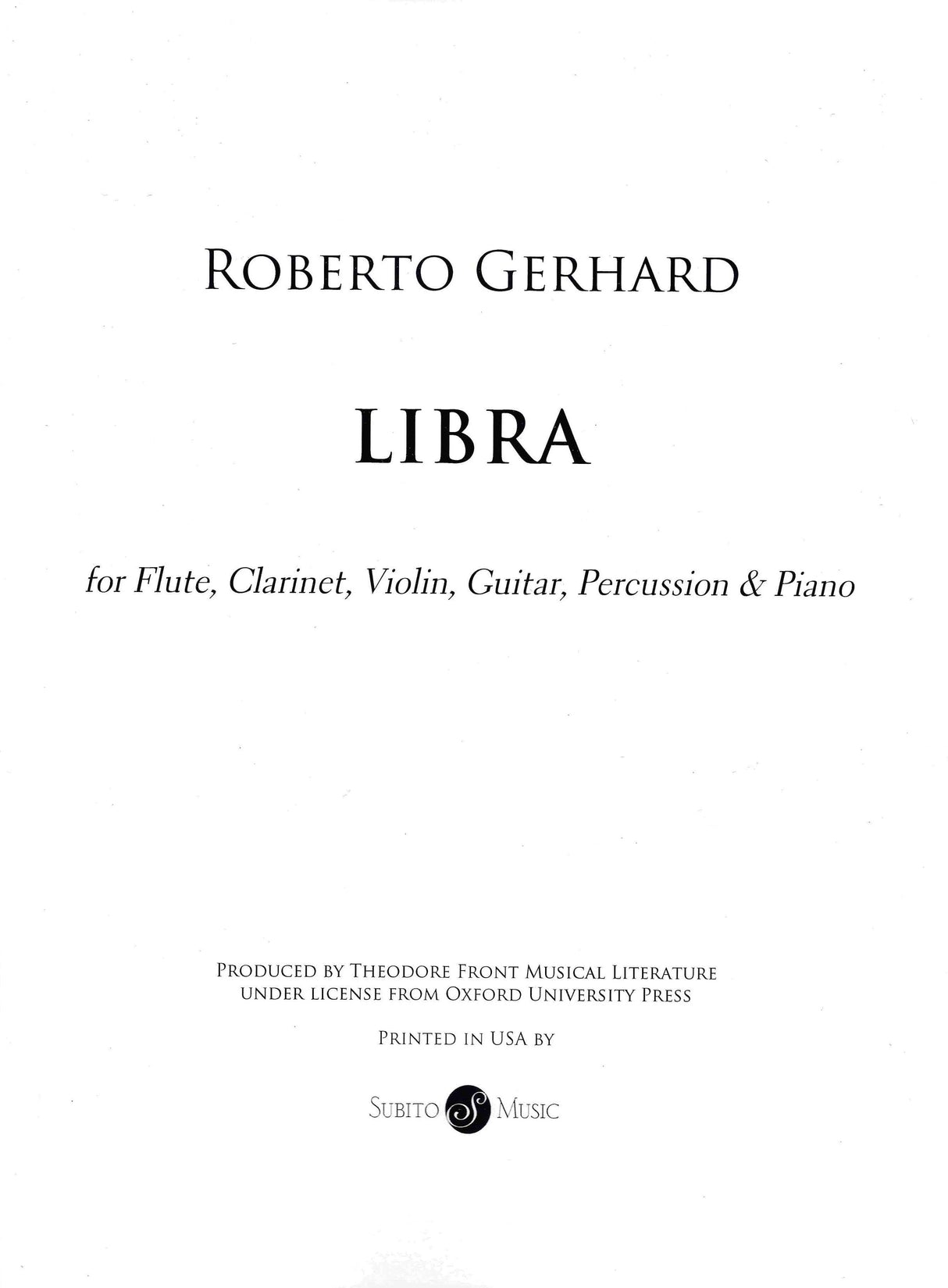 Gerhard: Libra