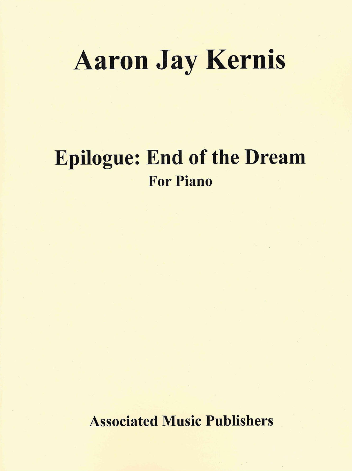 Kernis: Epilogue - End of the Dream