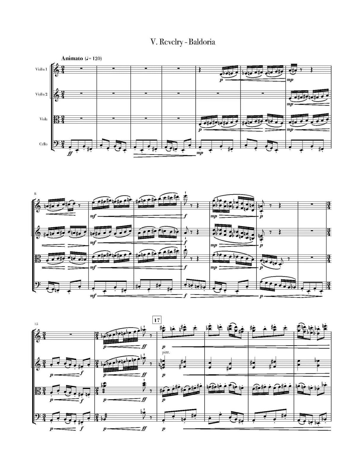 Miller: String Quartet No. 4 ("La Vestigia dell' Estate")