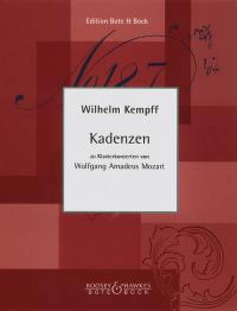 Kempff: Cadenzas to Mozart Piano Concerti