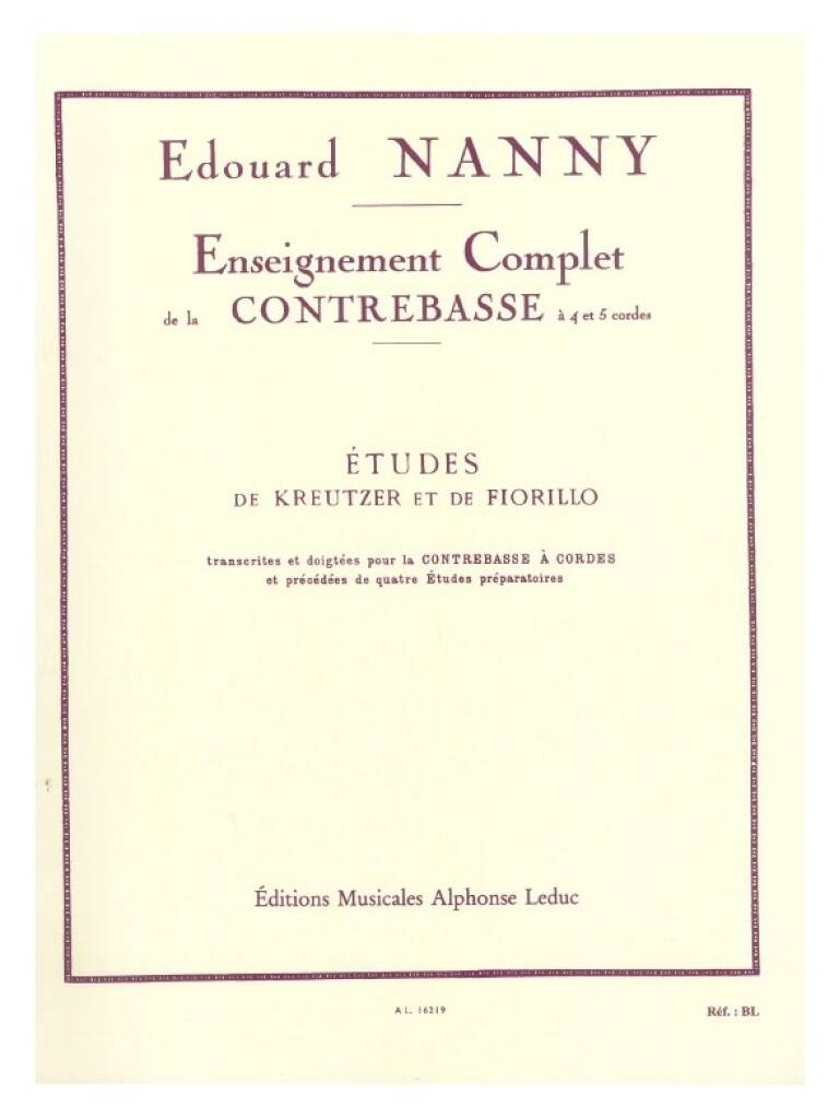 Nanny: Etudes de Kreutzer et de Fiorillo