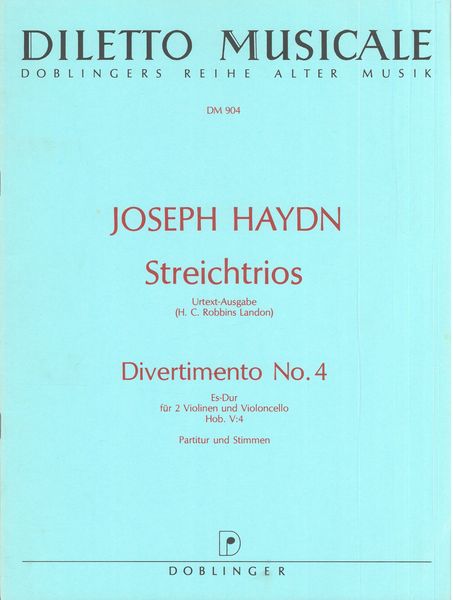 Haydn: Divertimento in E-flat Major, Hob. V:4