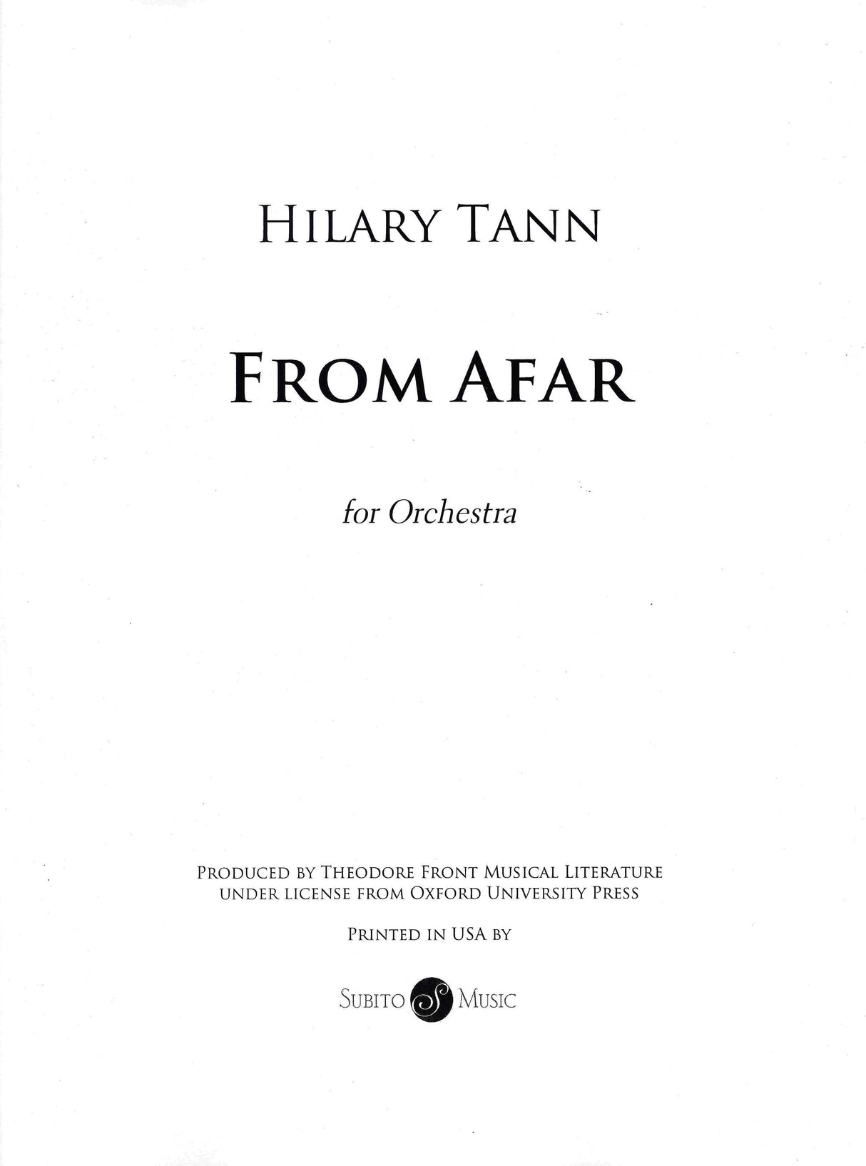 Tann: From Afar