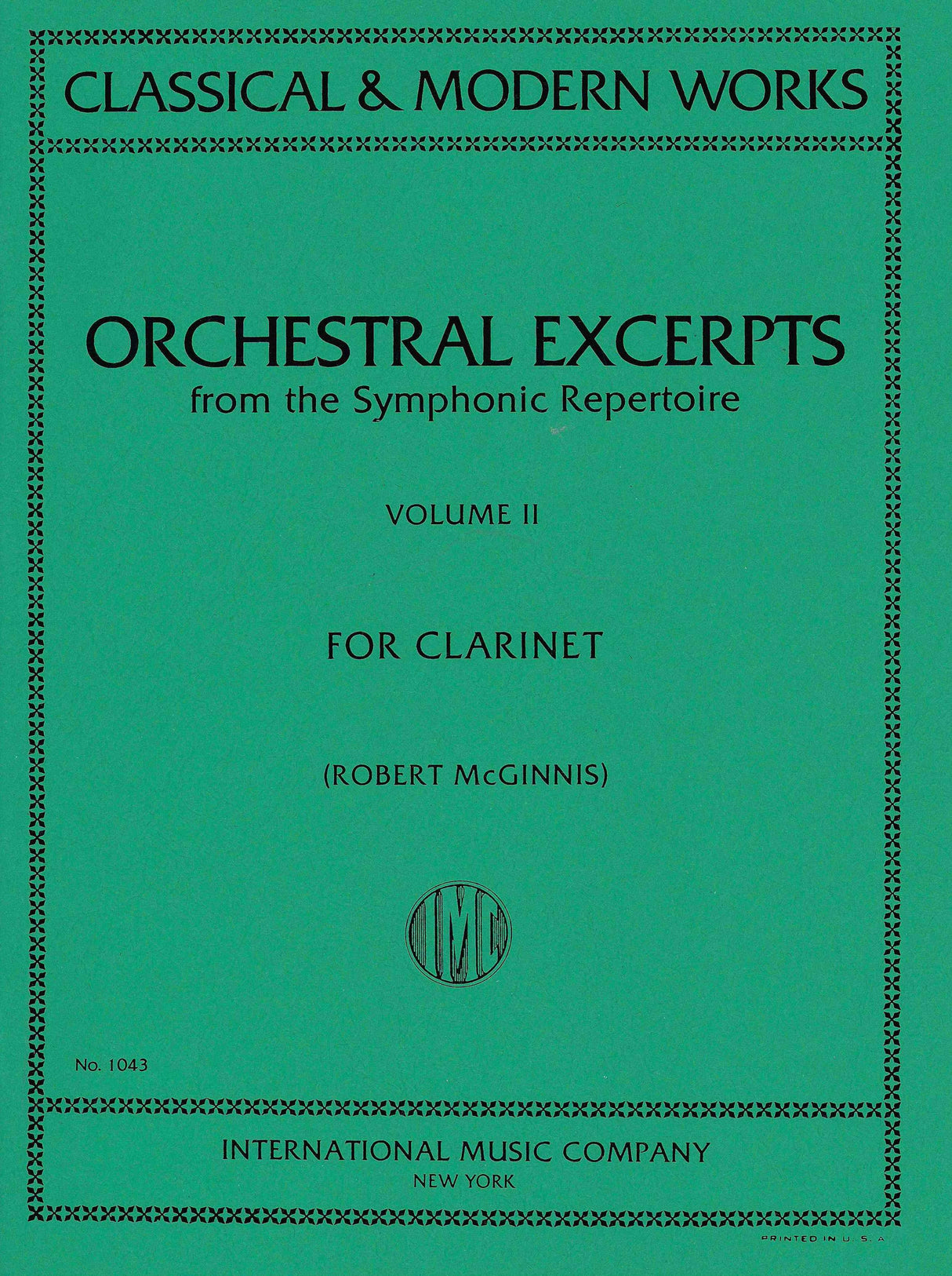 Orchestral Excerpts for Clarinet - Volume 2