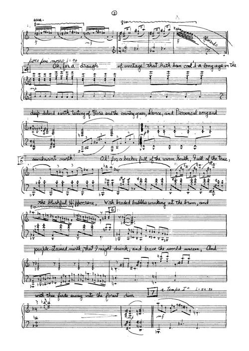 Antheil: Two Odes of Keats