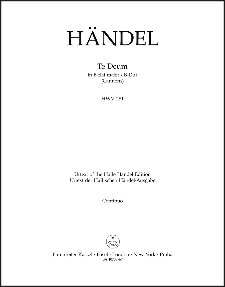Handel: Te Deum in B-flat Major, HWV 281