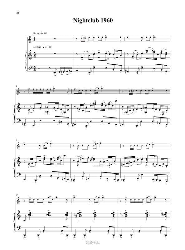 Piazzolla: Histoire du Tango (for flute/violin and piano)