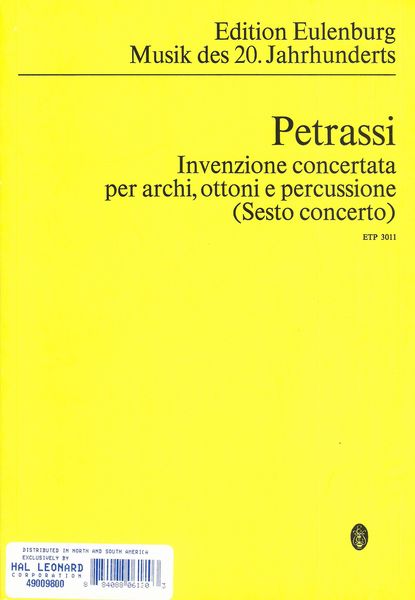 Petrassi: Invenzione concertata