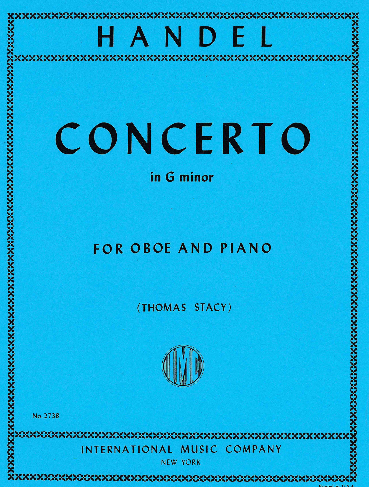 Handel: Concerto for Oboe and Piano in G Minor