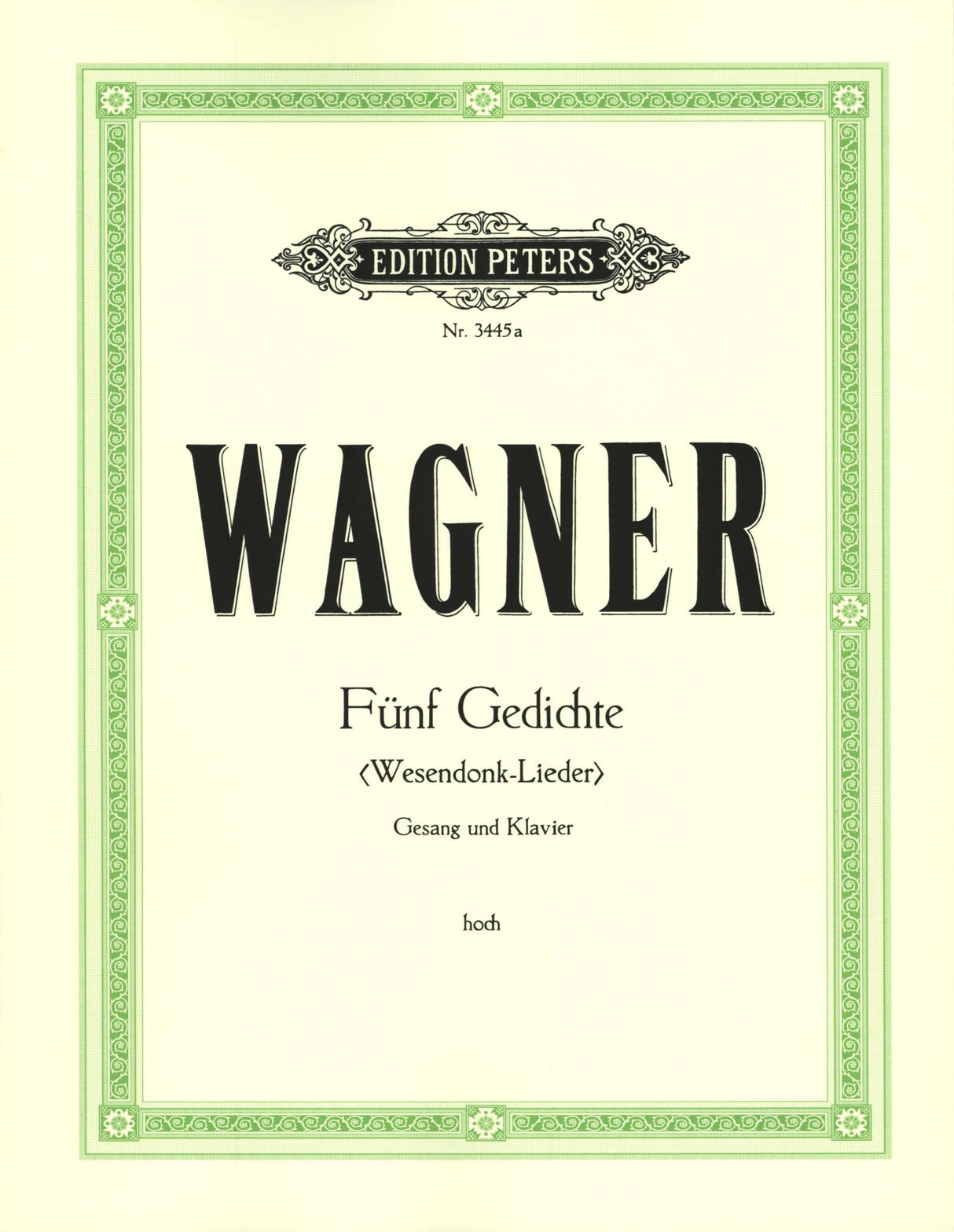 Wagner: Wesendonck Lieder, WWV 91