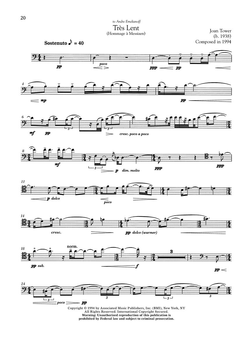 The G. Schirmer Cello Anthology