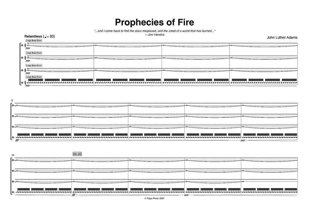 Adams: Prophecies of Fire