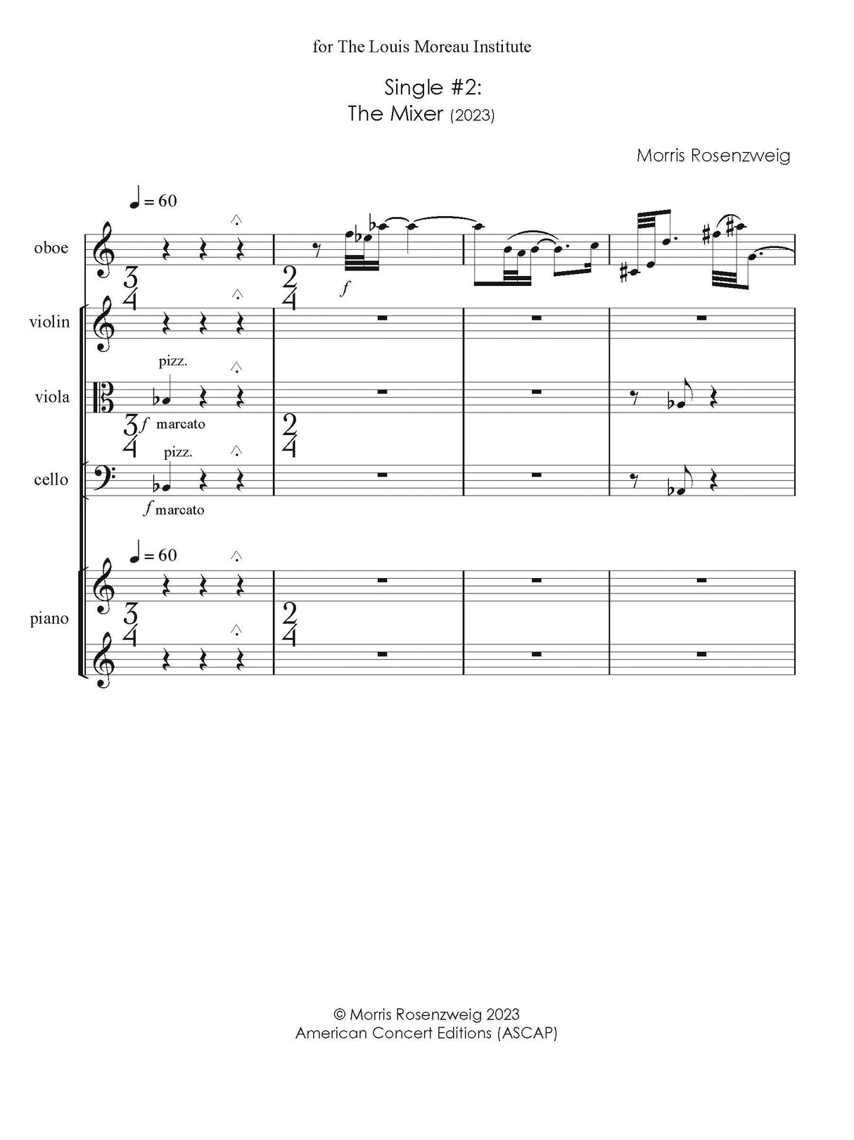 Rosenzweig: Single #2 (The Mixer)