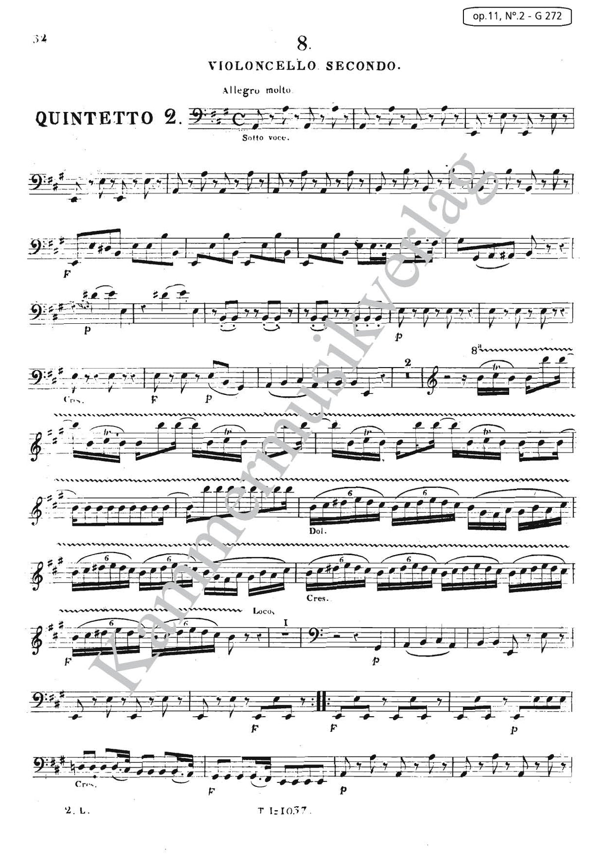 Boccherini: 6 String Quintets, G 271-276, Op. 11, Nos. 1-6