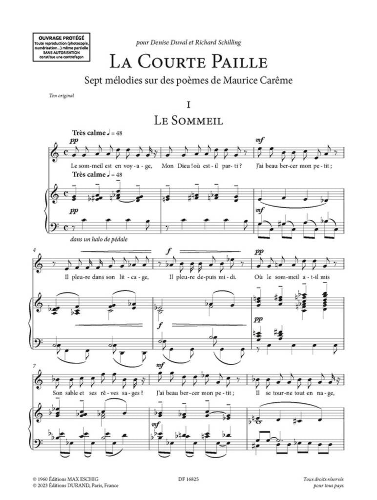 Poulenc: La Courte Paille