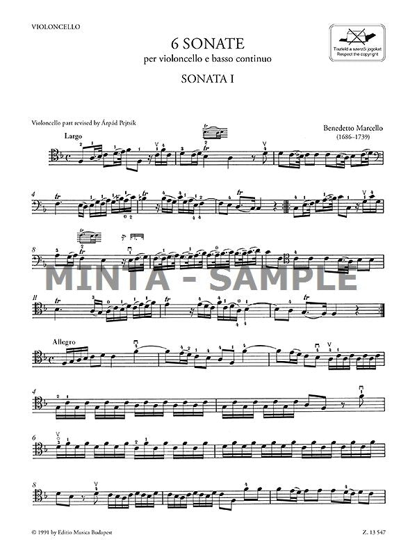 B. Marcello: 6 Cello Sonatas