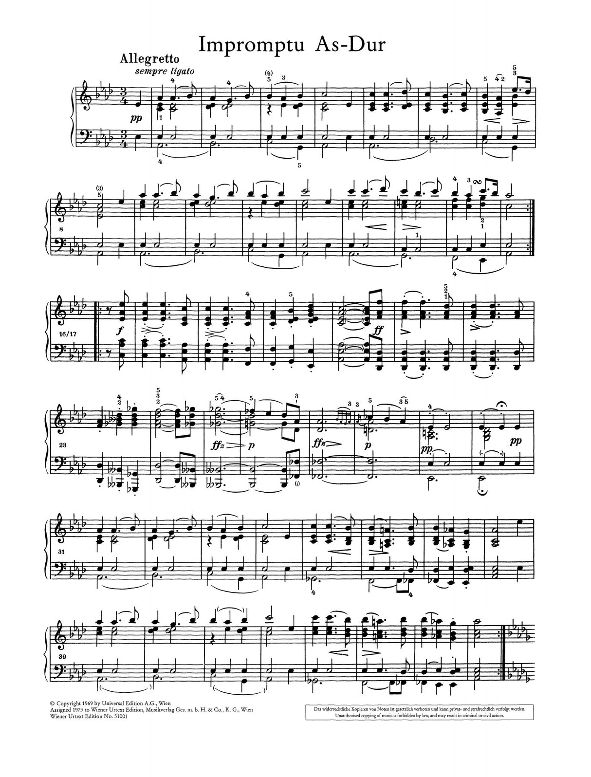 Schubert: Impromptu in A-flat Major, D 935, Op. posth. 142, No. 2