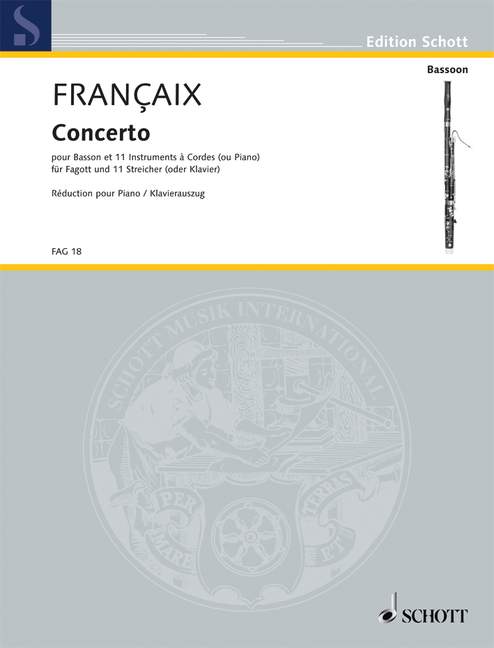 Françaix: Concerto for Bassoon and 11 Strings