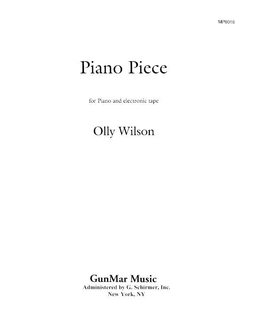 Wilson: Piano Piece