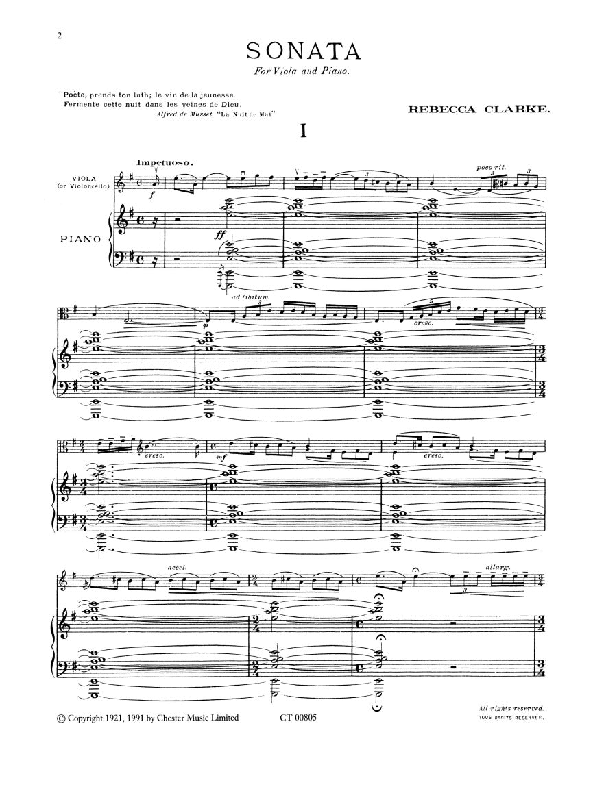 Clarke: Viola Sonata