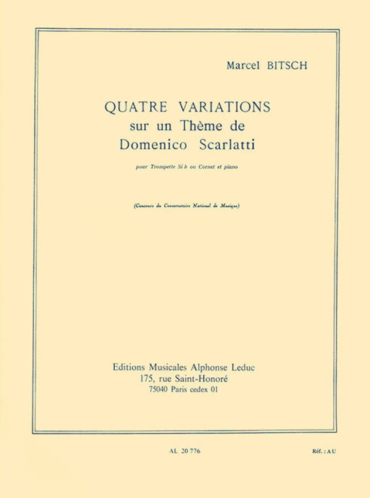 Bitsch: 4 Variations on a Theme by Domenico Scarlatti