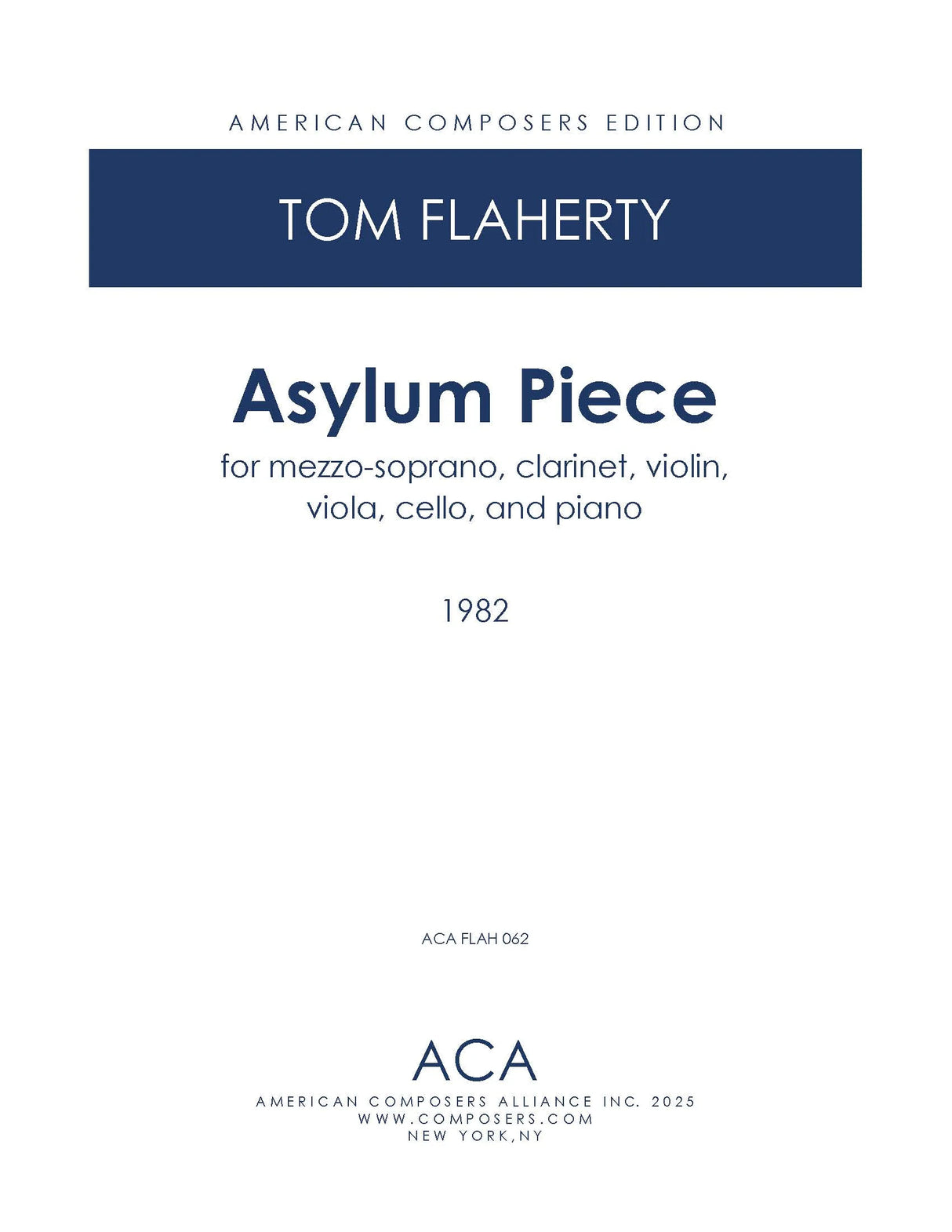 Flaherty: Asylum Piece