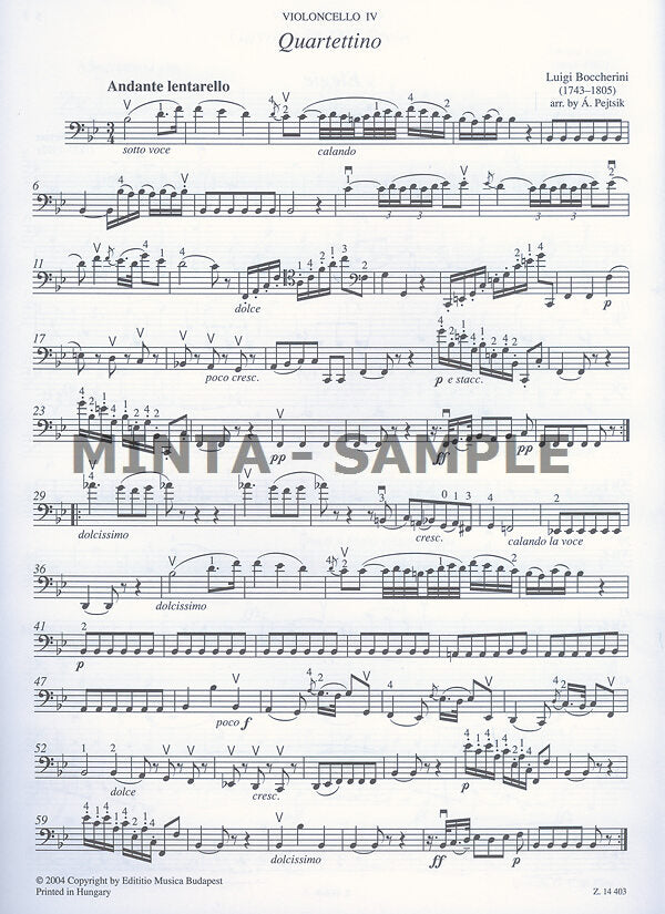Chamber Music for Cellos - Volume 3 (4 Cellos)