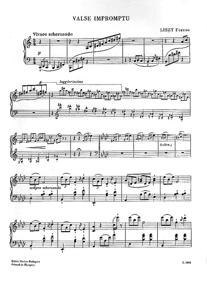 Liszt: Valse-Impromptu / Petite valse favorite