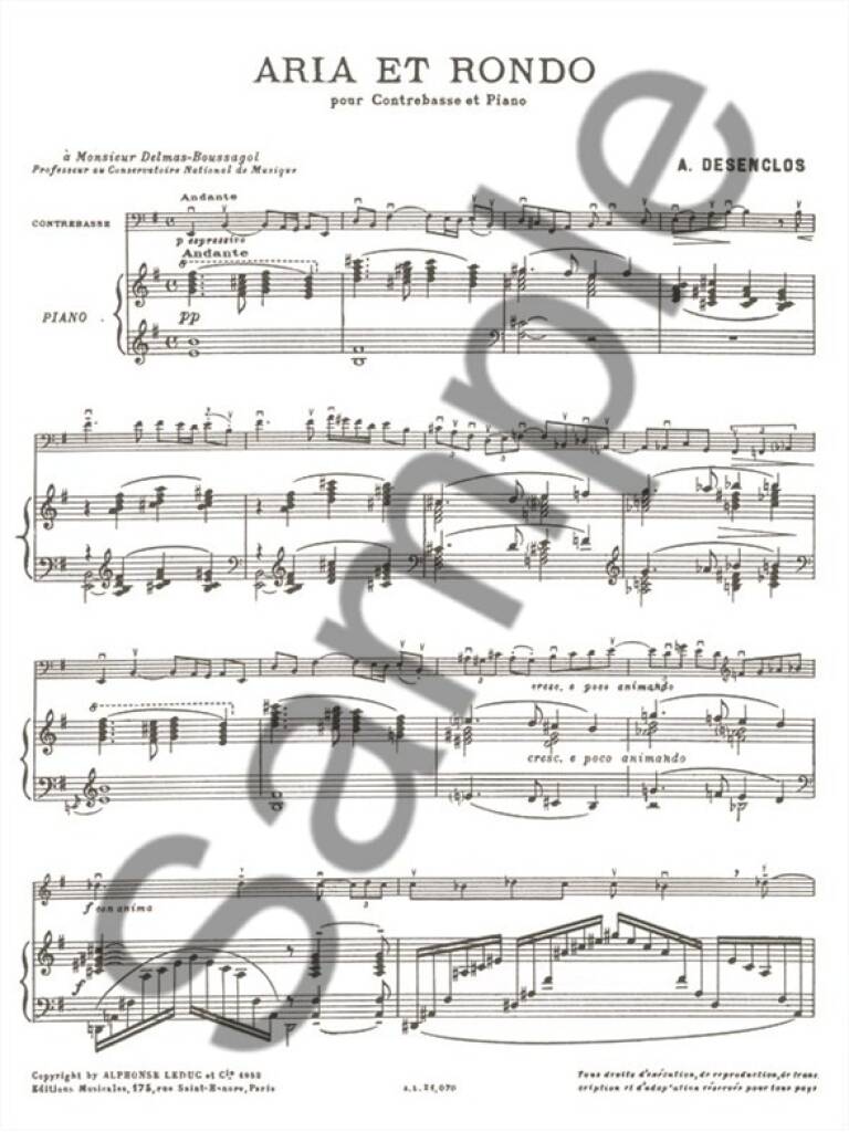 Desenclos: Aria and Rondo