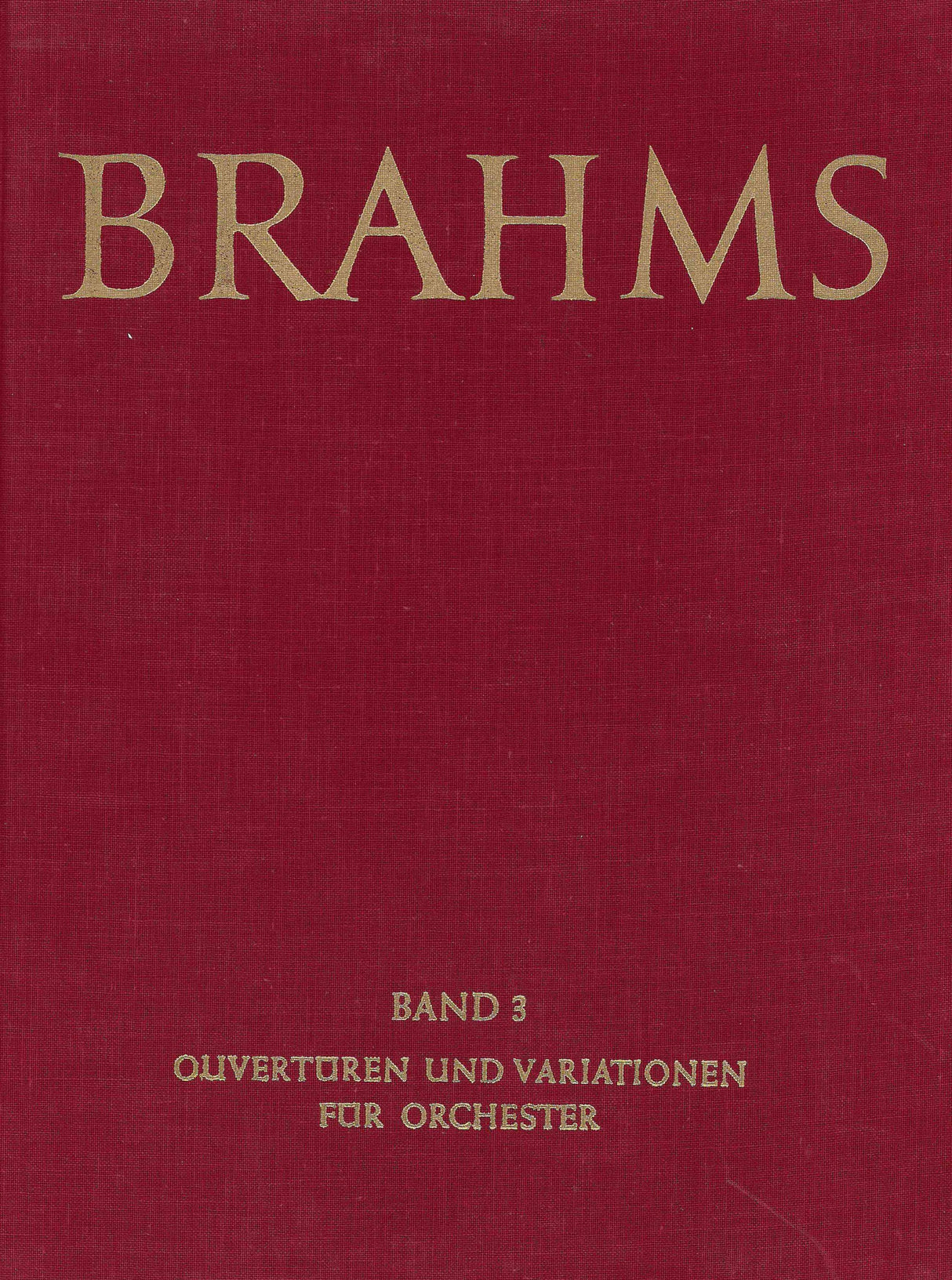 Brahms: Overture & Variations for Orchestra