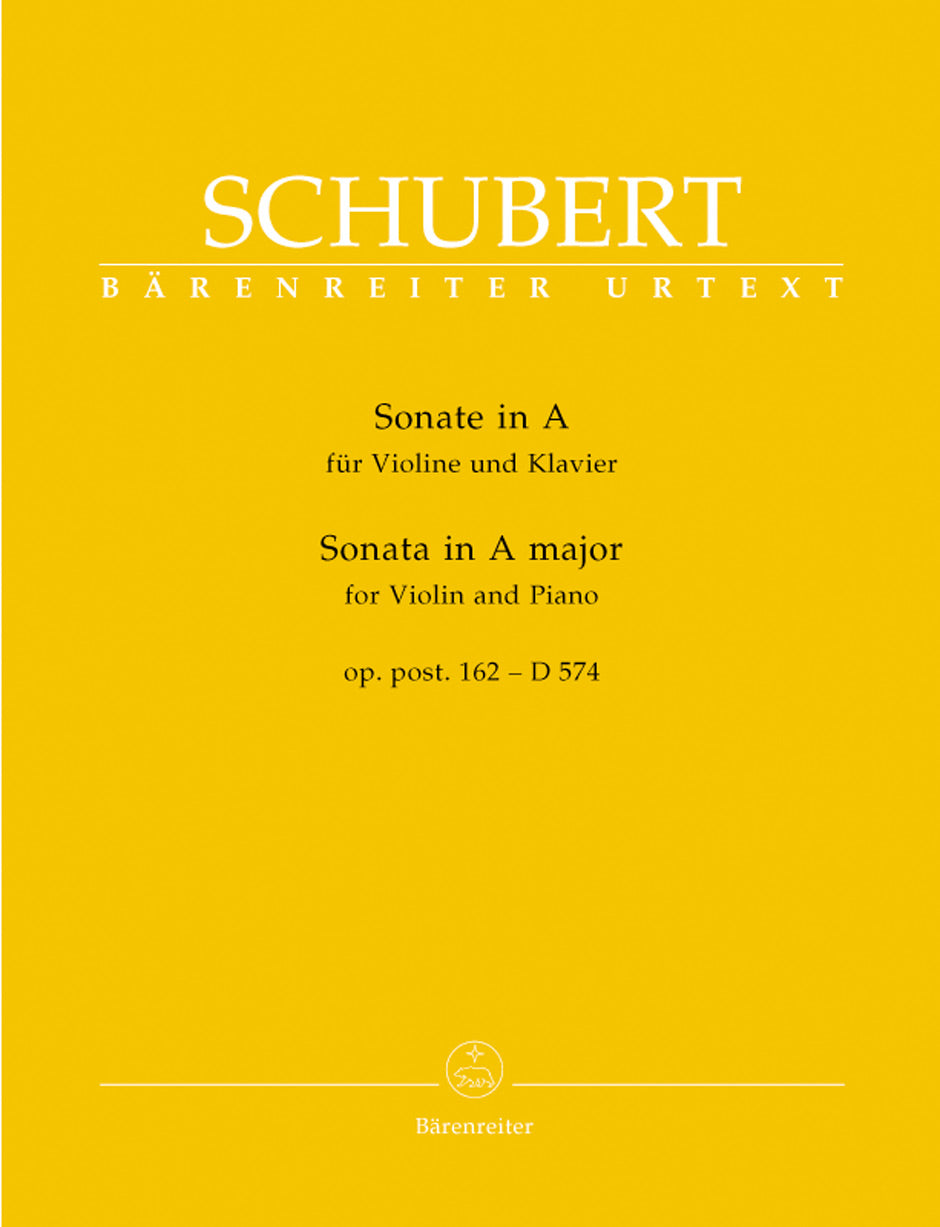 Schubert: Violin Sonata in A Major, Op. posth. 162, D 574