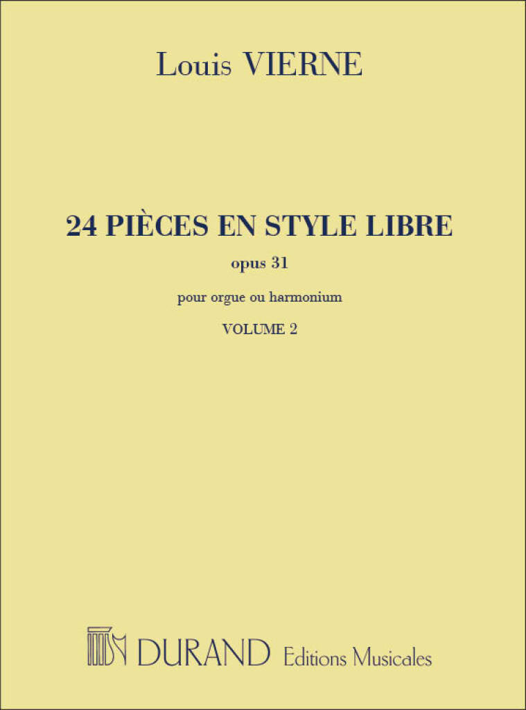 Vierne: 24 pièces en style libre, Op. 31 – Volume II (Nos. 13-24)
