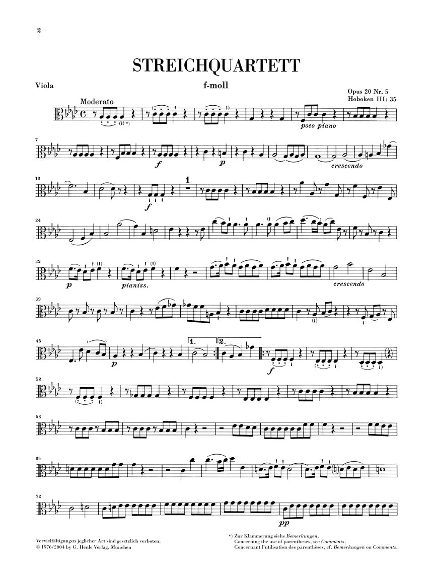 Haydn: String Quartets - Volume 4 (Op. 20 - Sun Quartets)