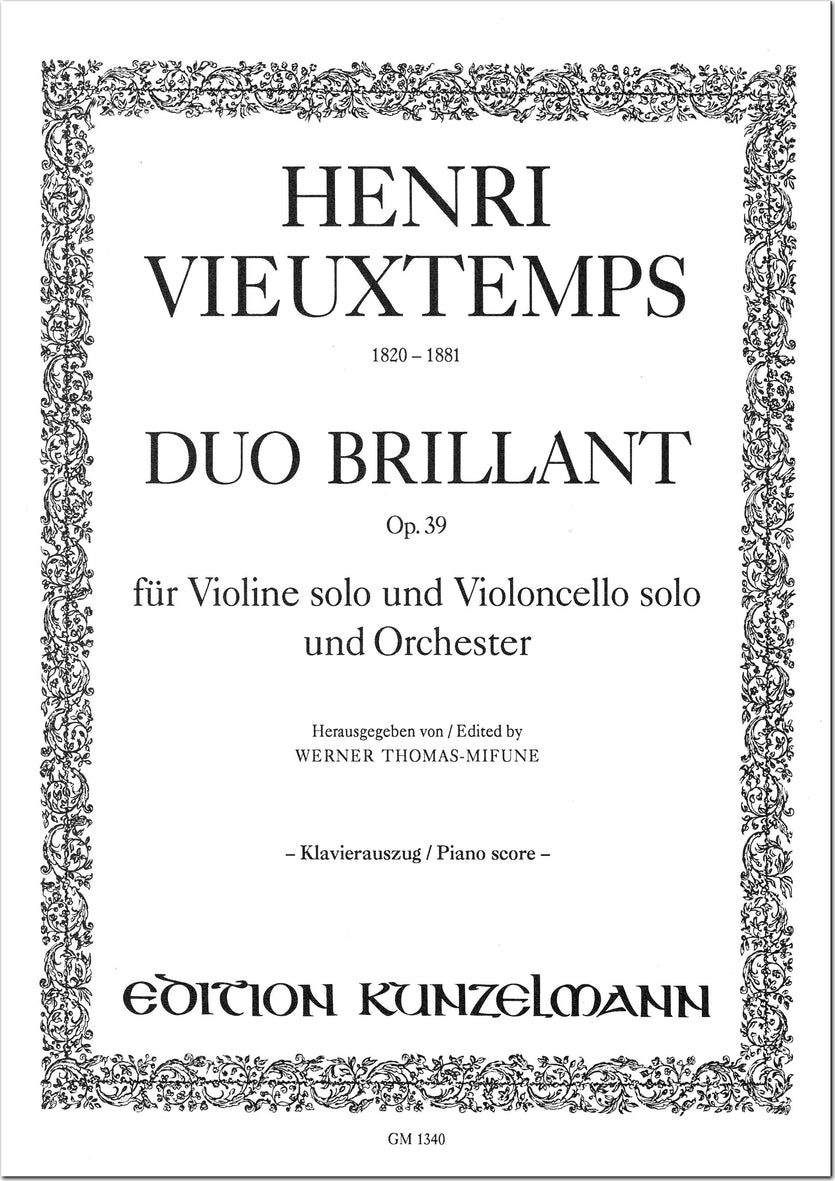 Vieuxtemps: Duo brillant in A Major, Op. 39