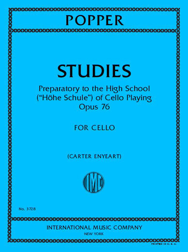 Popper: 10 Grand Etudes of Moderate Difficulty, Op. 76