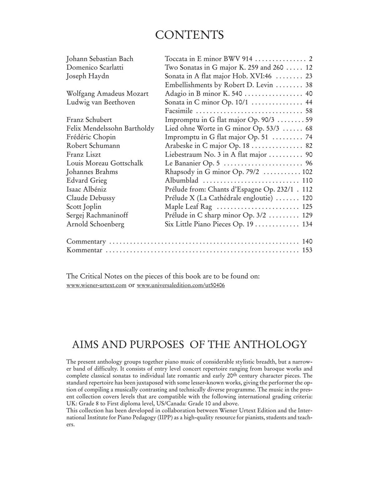 From Bach to Schoenberg