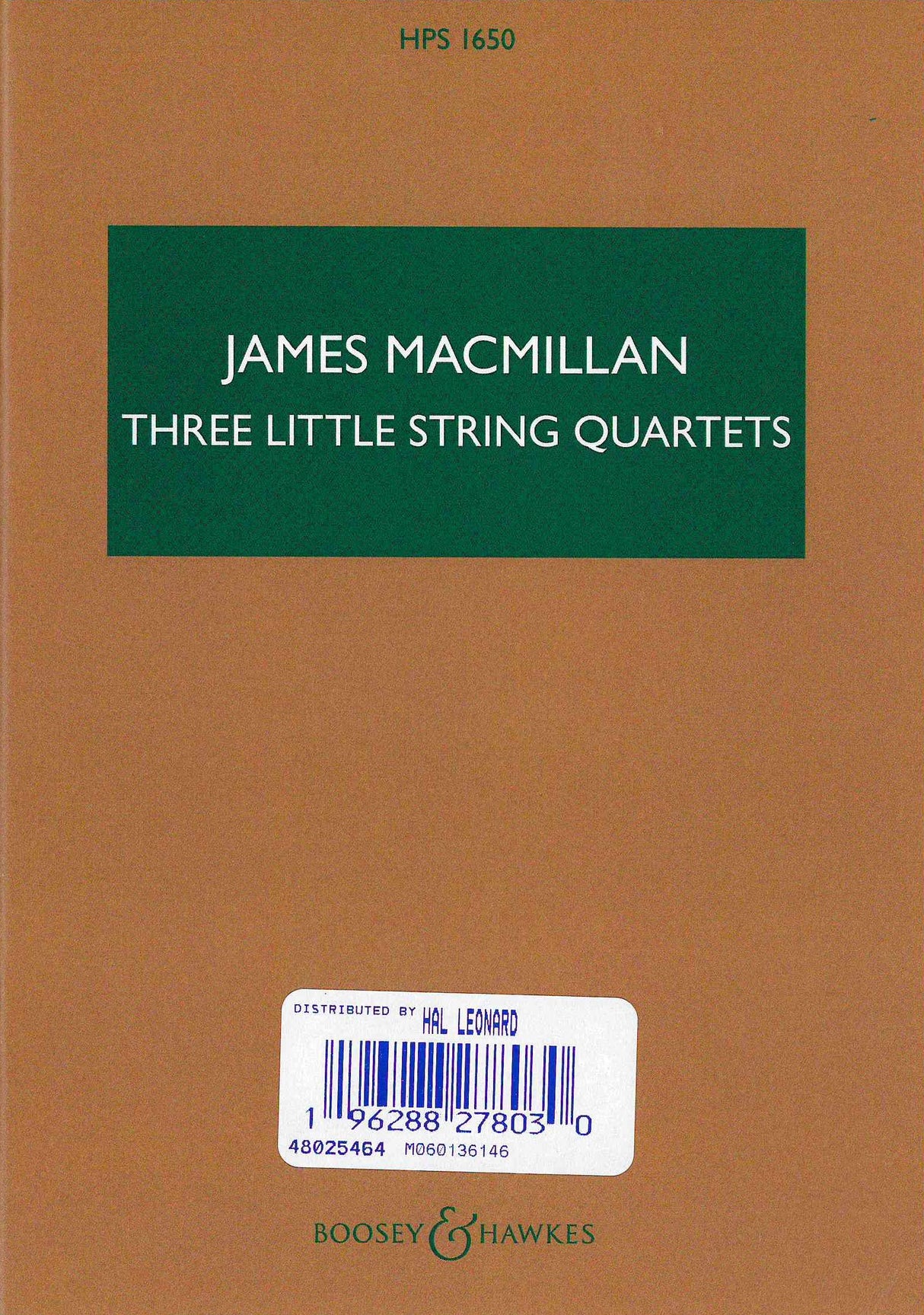 MacMillan: Three Little String Quartets