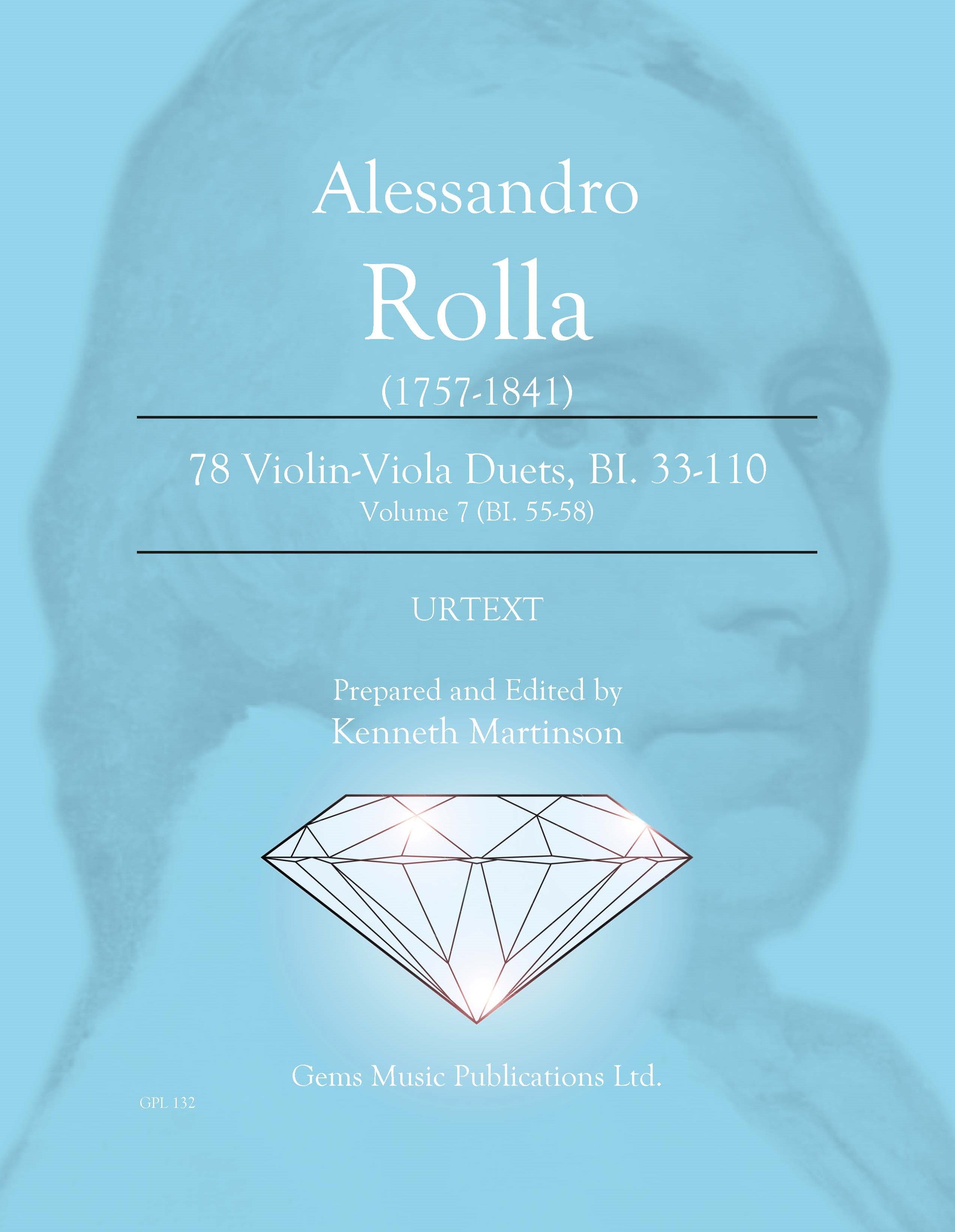 Rolla: Violin-Viola Duets - Volume 7 (BI. 55-58) – Ficks Music