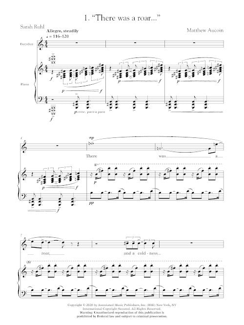 Aucoin: Three Soprano Arias from Eurydice