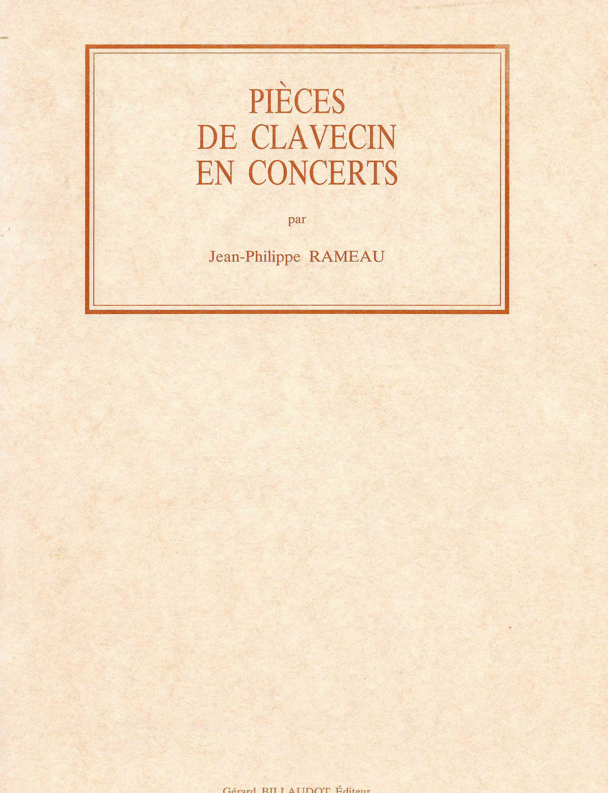 Rameau: Pièces de clavecin en concerts