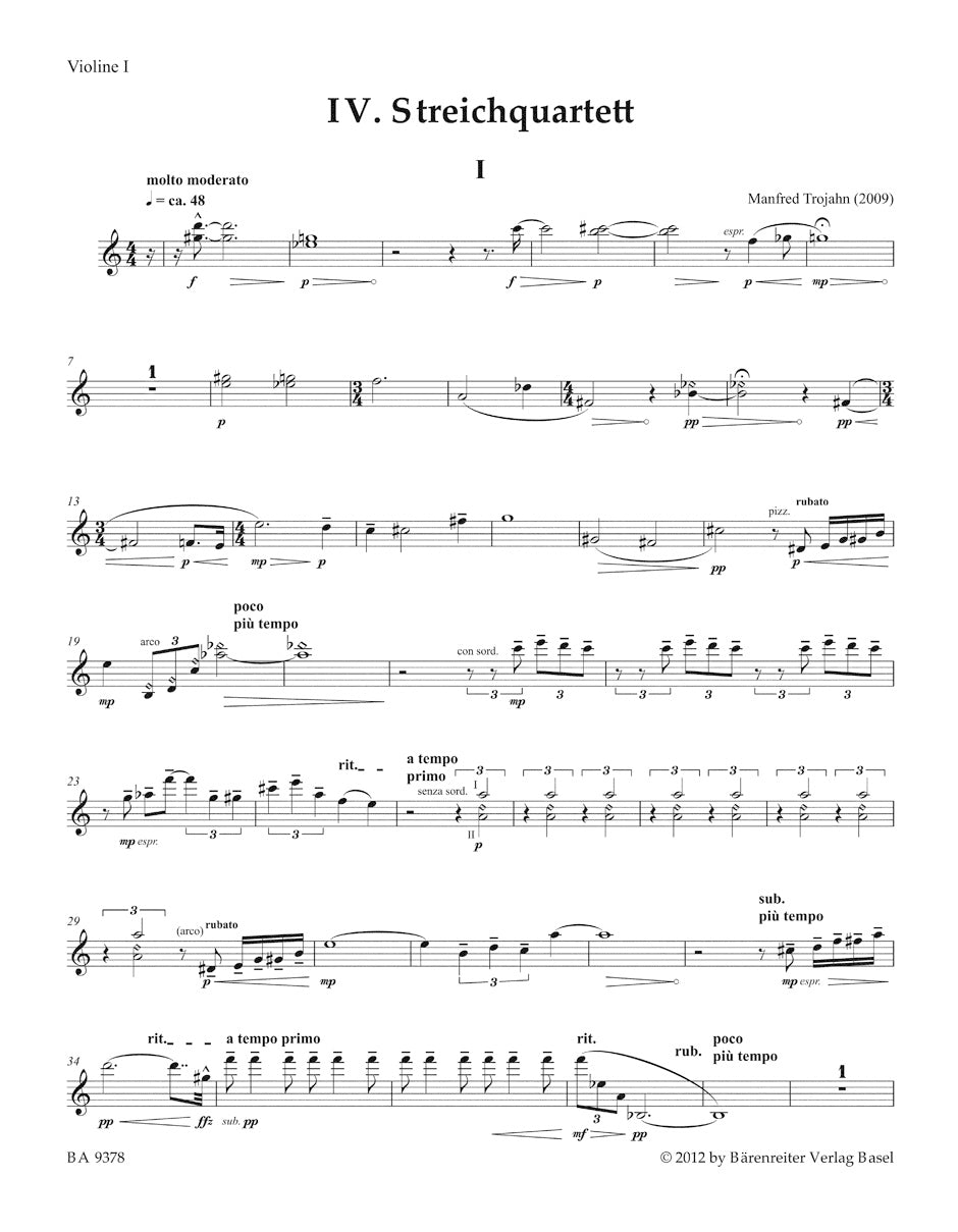Trojahn: String Quartet No. 4