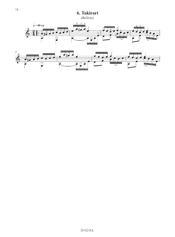 Arriagada: 10 Latin American Etudes (arr. for guitar)