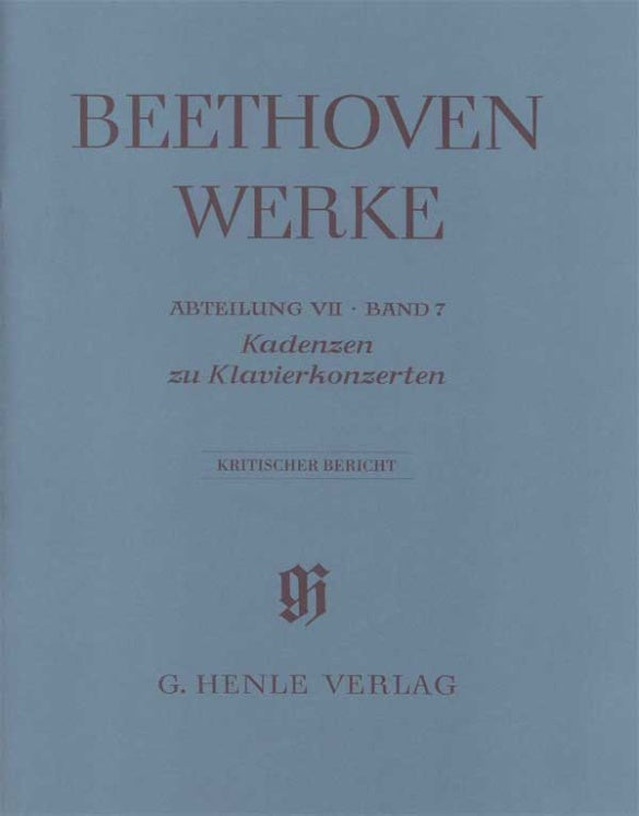Beethoven: Cadenzas in the Piano Concertos