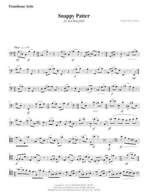 Tilson Thomas: Snappy Patter