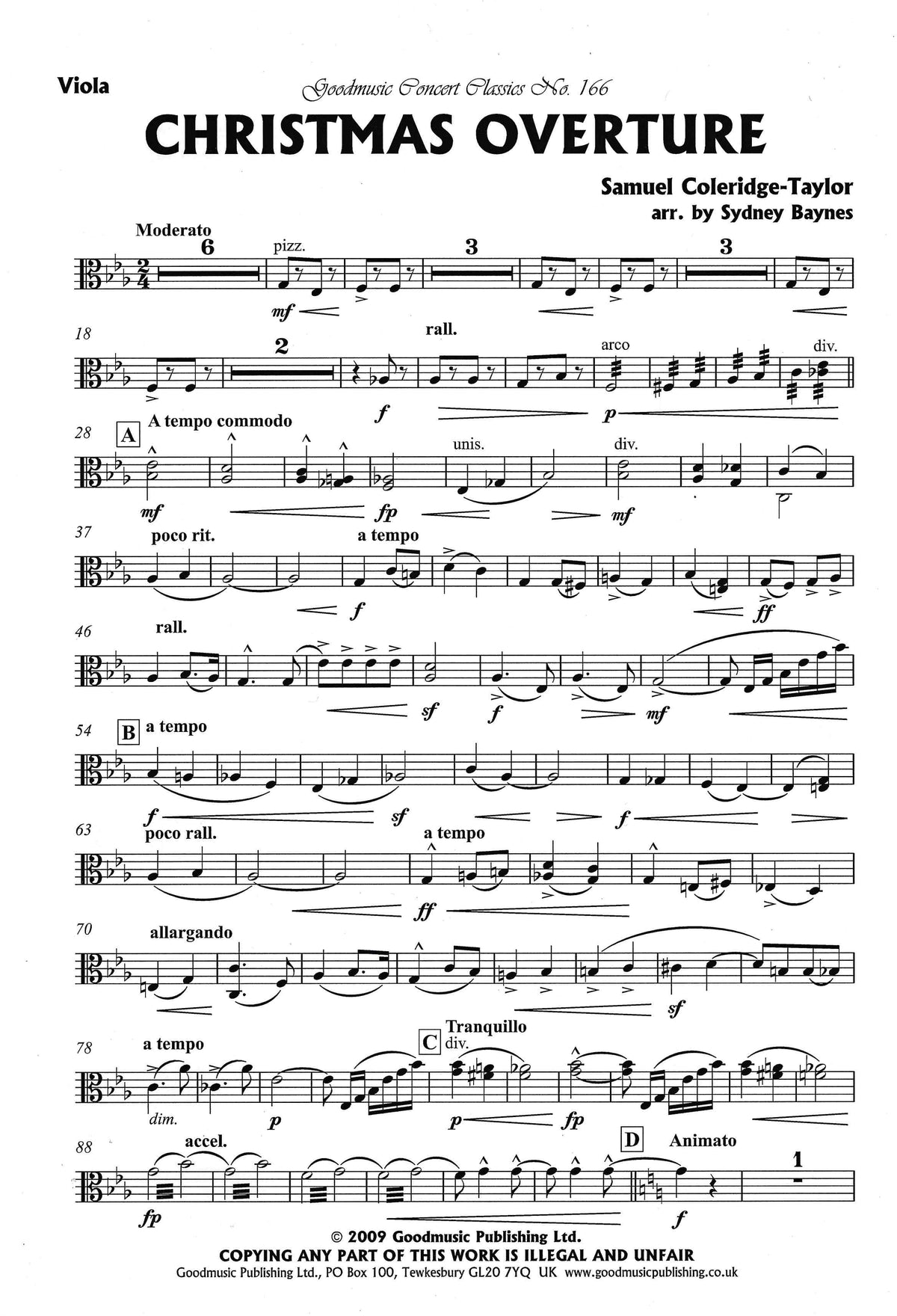 Coleridge-Taylor: Christmas Overture (arr. for orchestra)