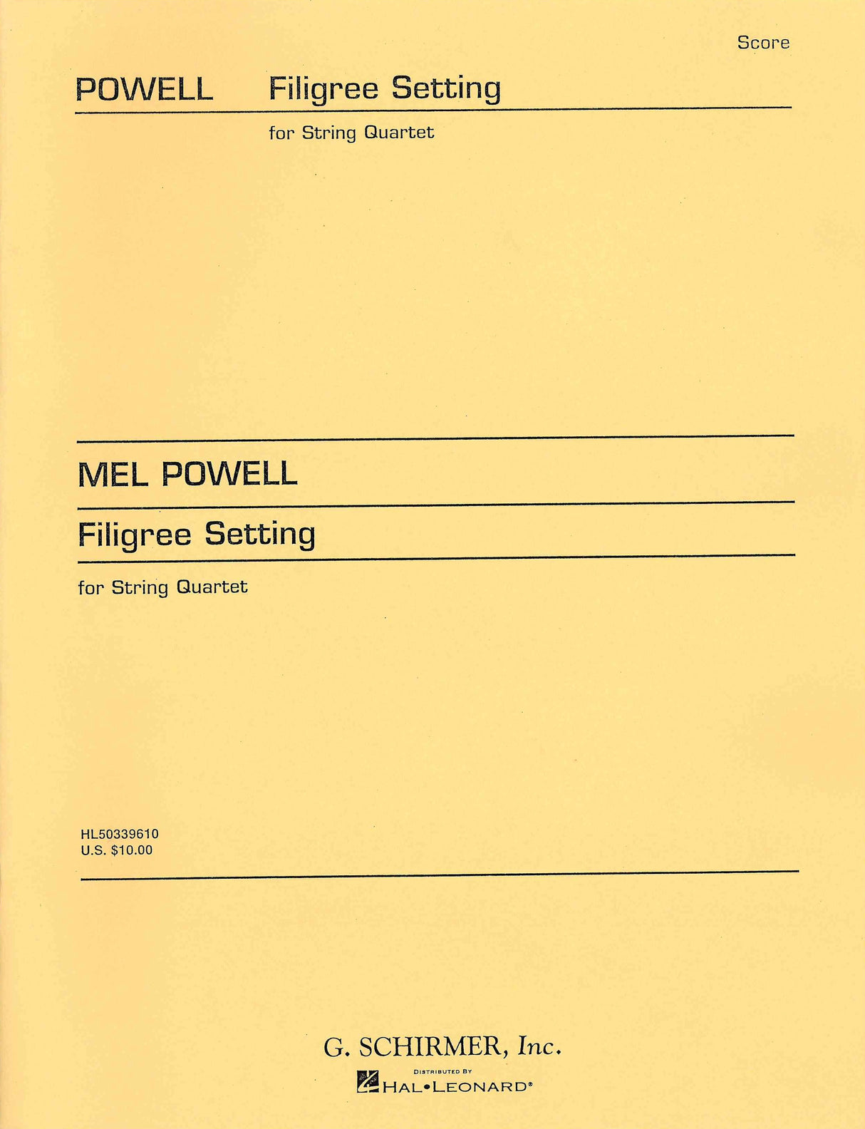 M. Powell: Filigree Setting